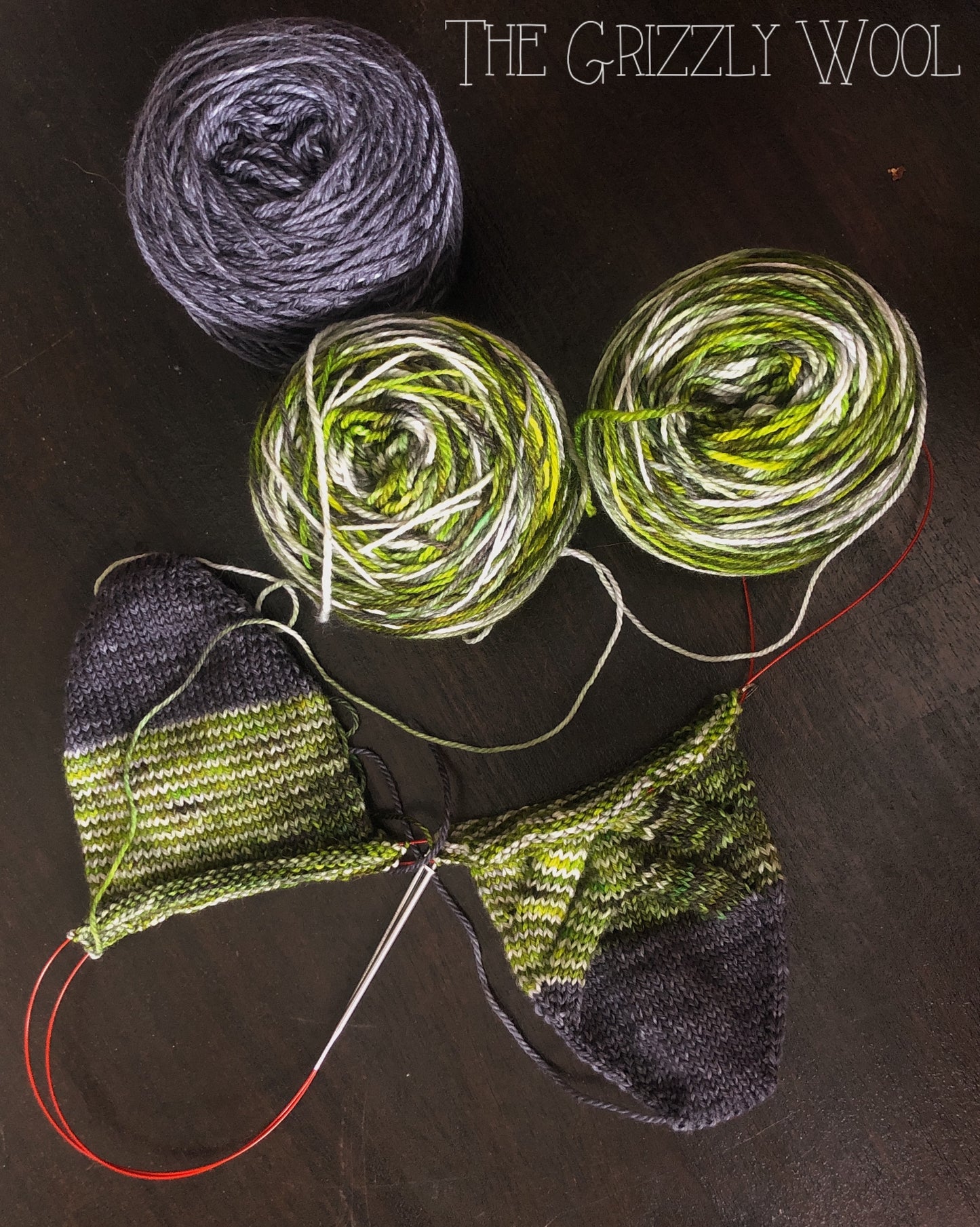 “Something Wicked” Hand Dyed Yarn