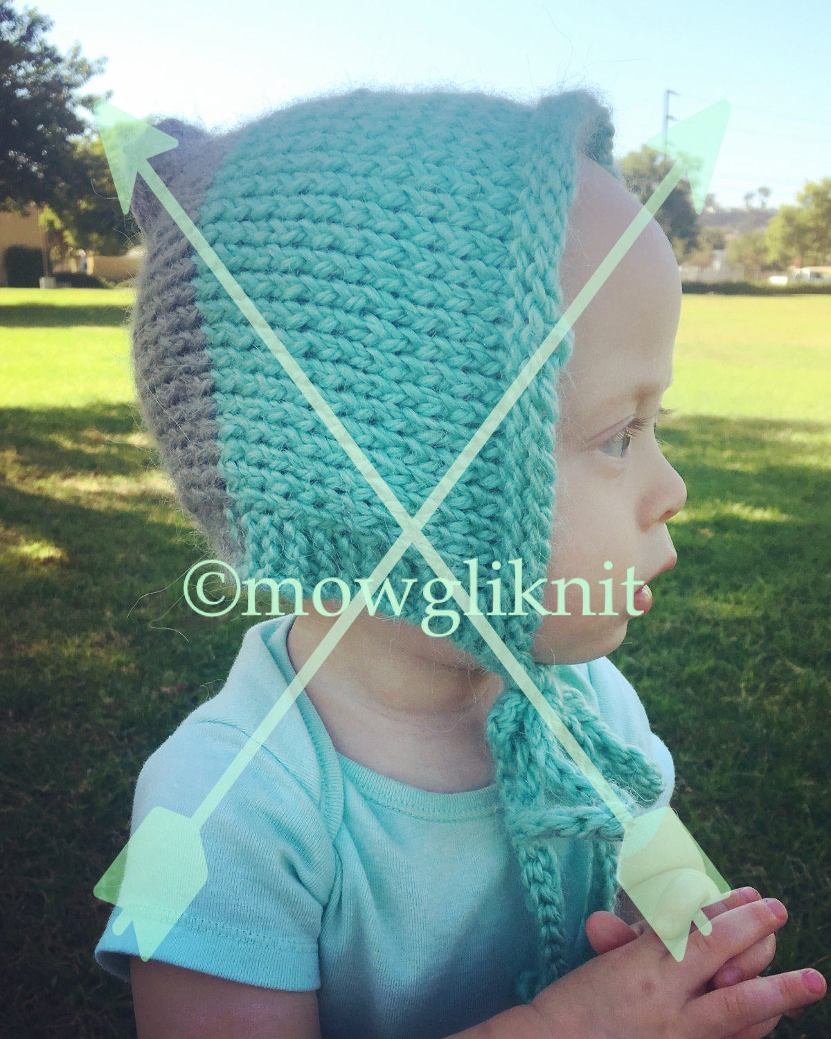 Set of 2 - Pixie elf bonnet - Angora bonnet - Elf hat - top Newborn baby - Baby girl - Baby boy - Girl hat - Boy hat - Newborn elf - Newborn hat