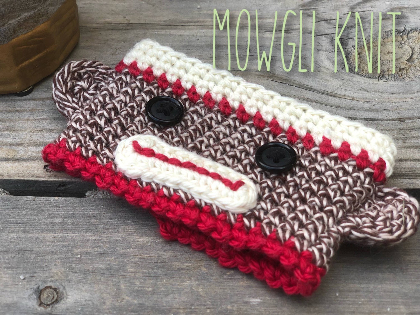 Sock Monkey Coffee Cup Cozy Mug Holder