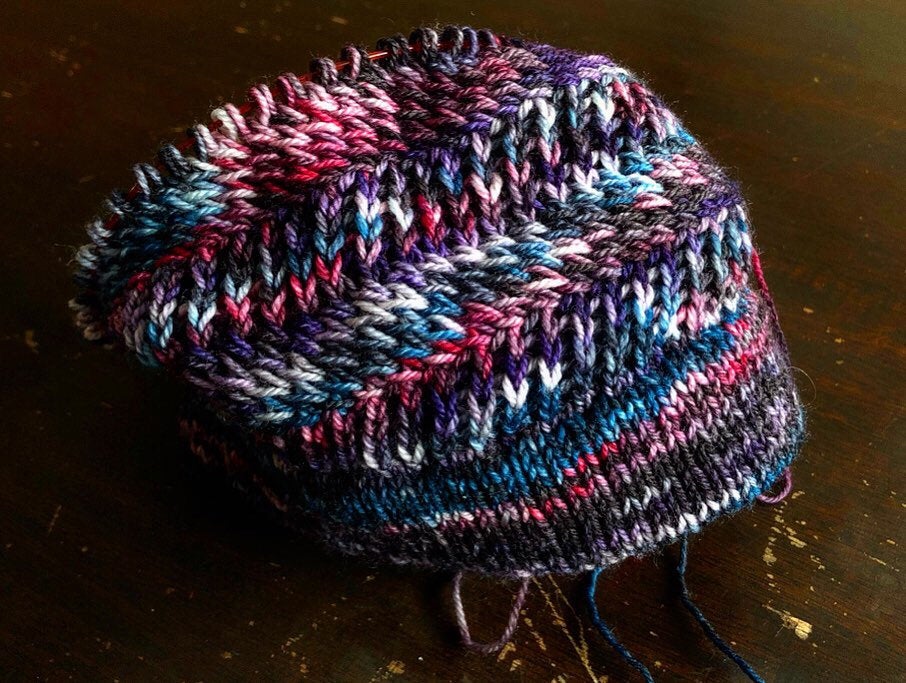 “Squid Ink” Hand Dyed Yarn
