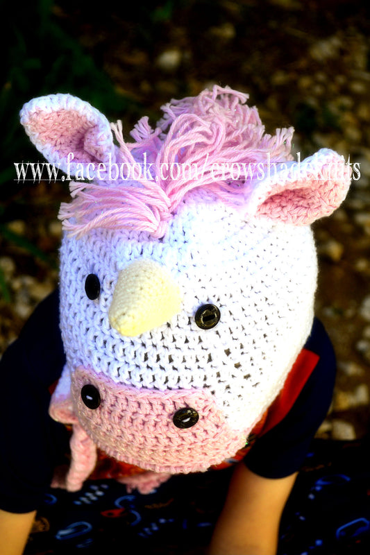 Crochet Unicorn Hat