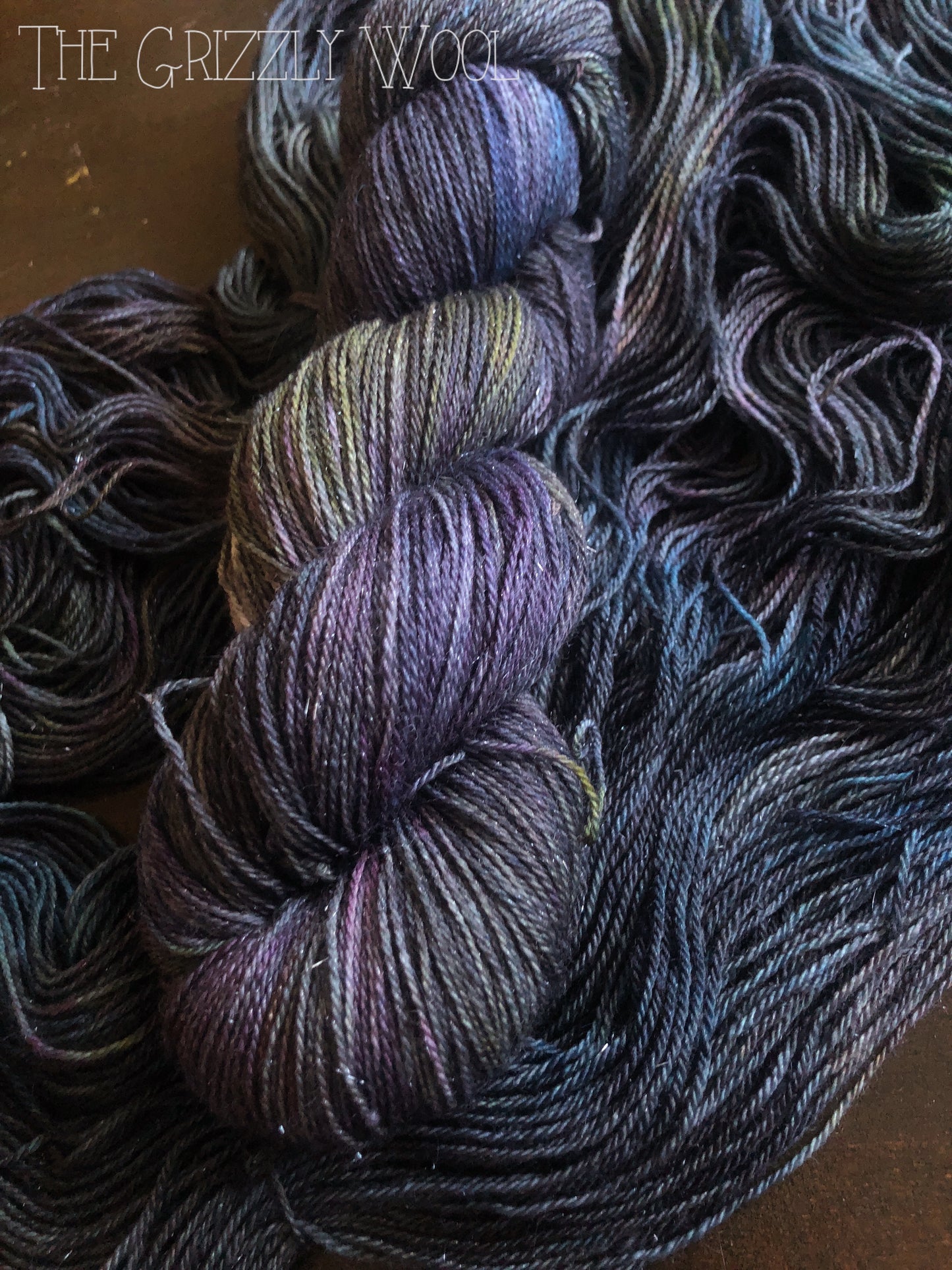 “Oil Slick” Hand Dyed Yarn