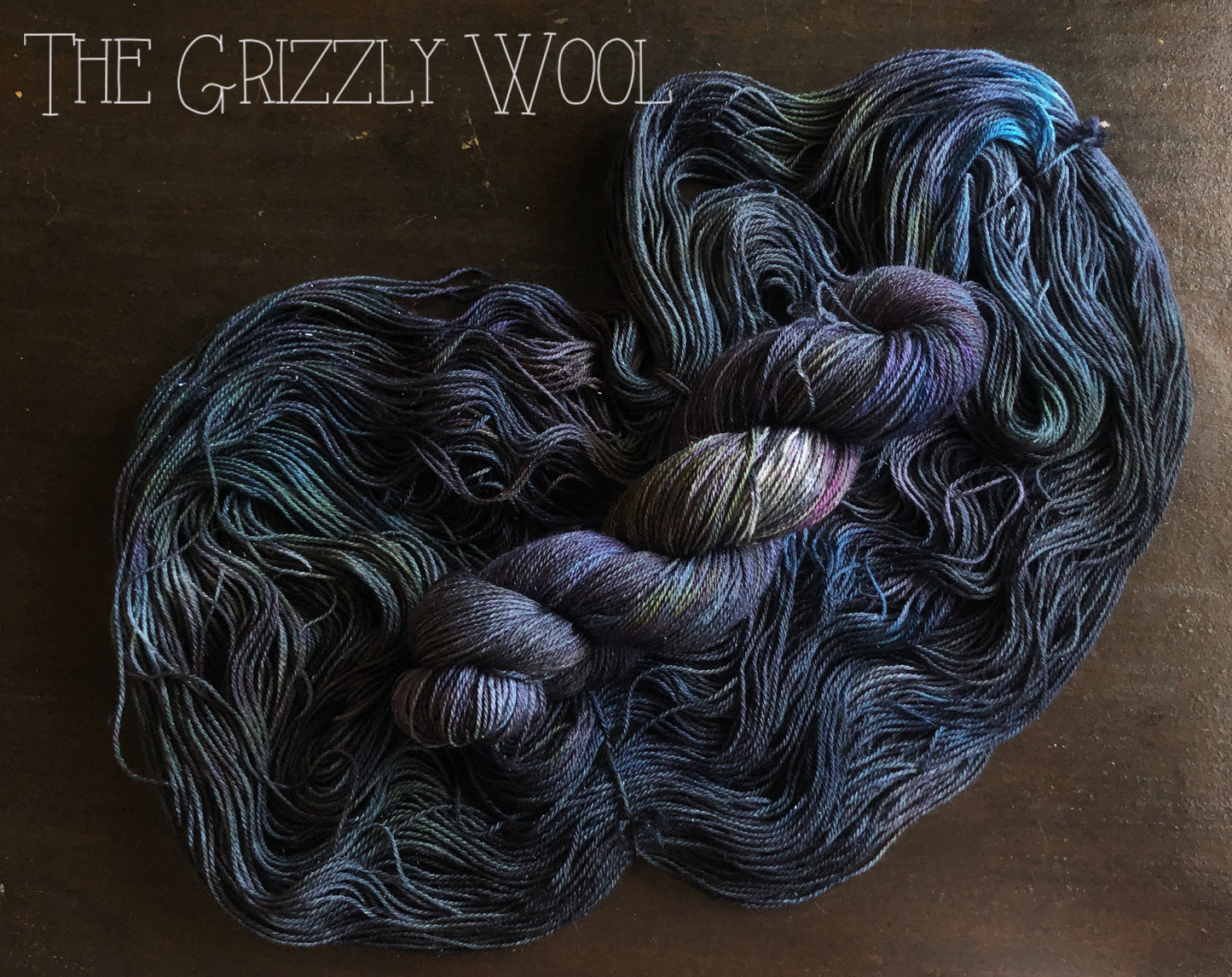 “Oil Slick” Hand Dyed Yarn