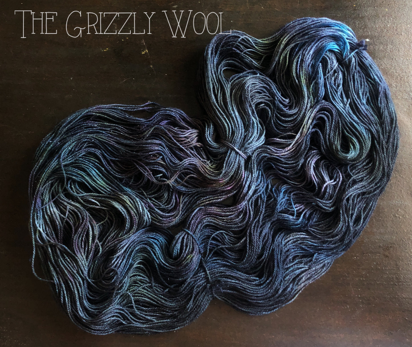 “Oil Slick” Hand Dyed Yarn