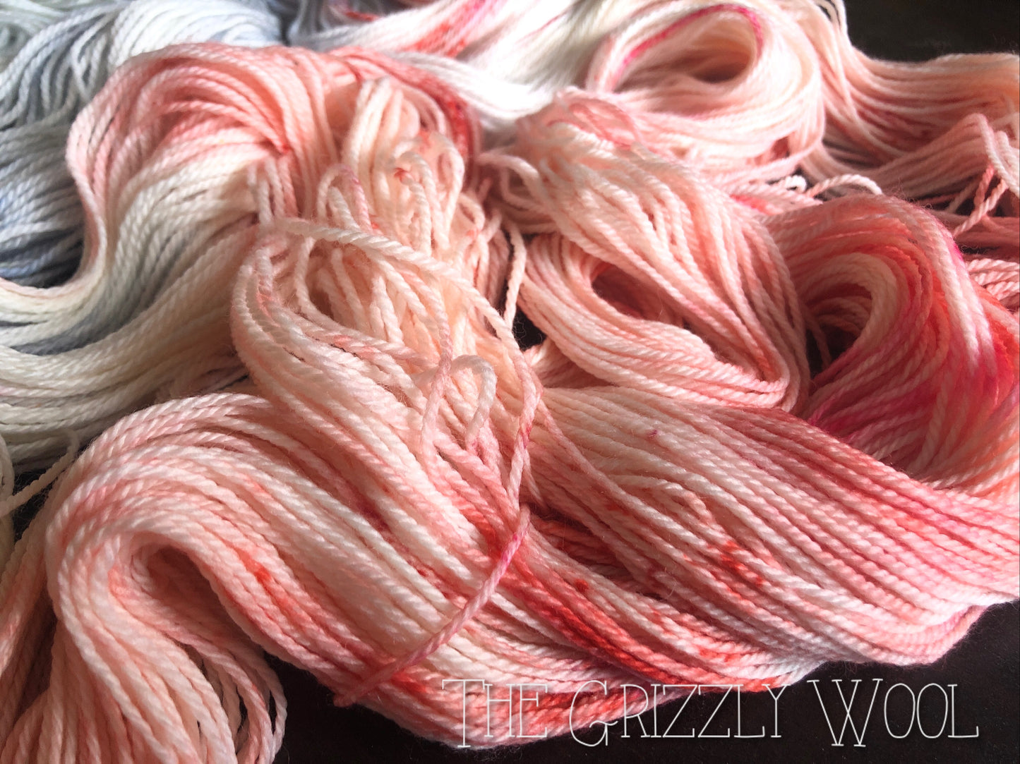 Jashtak Pink Salt, Hand Dyed Superwash Merino Wool, DK, Sock, Worsted,