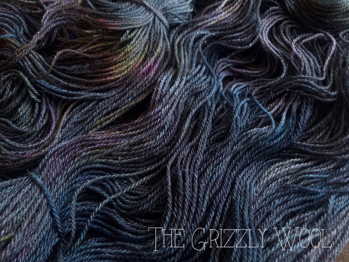 “Oil Slick” Hand Dyed Yarn